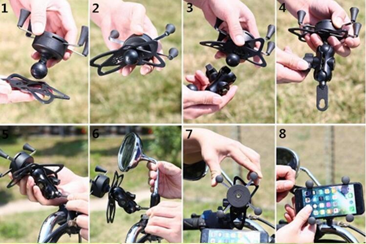 Cargador impermeable del soporte de la motocicleta del teléfono celular para la motocicleta 12V-30V